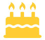 Yellow Cake Icon