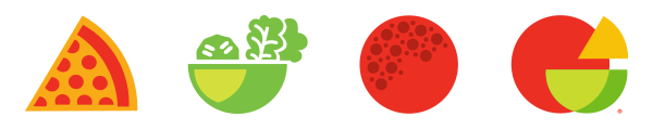 Pizza and Salad Icons